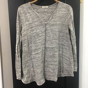 Heathered gray casual top